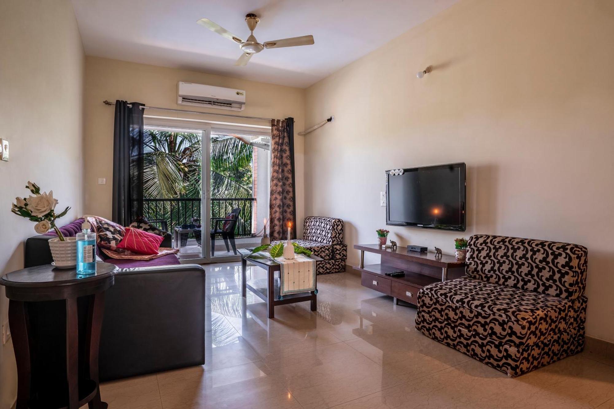 Goa Chillout Apartment - 1Bhk, Бага Екстериор снимка